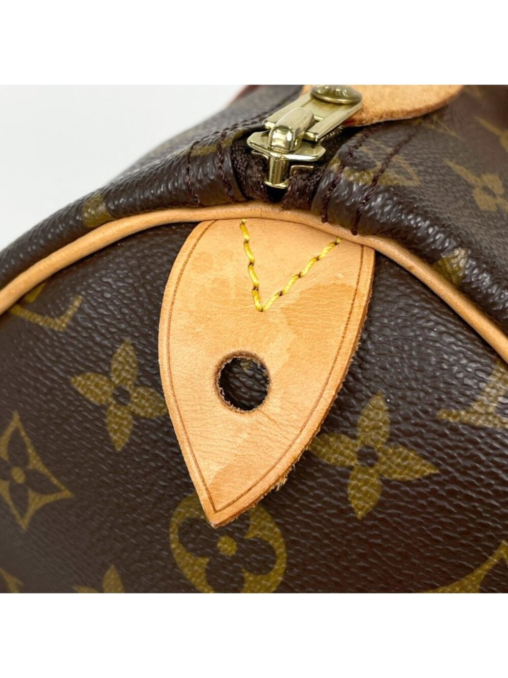 ★SOLD★ Louis Vuitton Speedy 35 Boston Bag Monogram Brown - Picture 6 of 10
